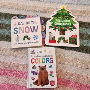 Lot Of Eric Carle Hungry Caterpillar And Brown Bear Board Book Set Books Lot